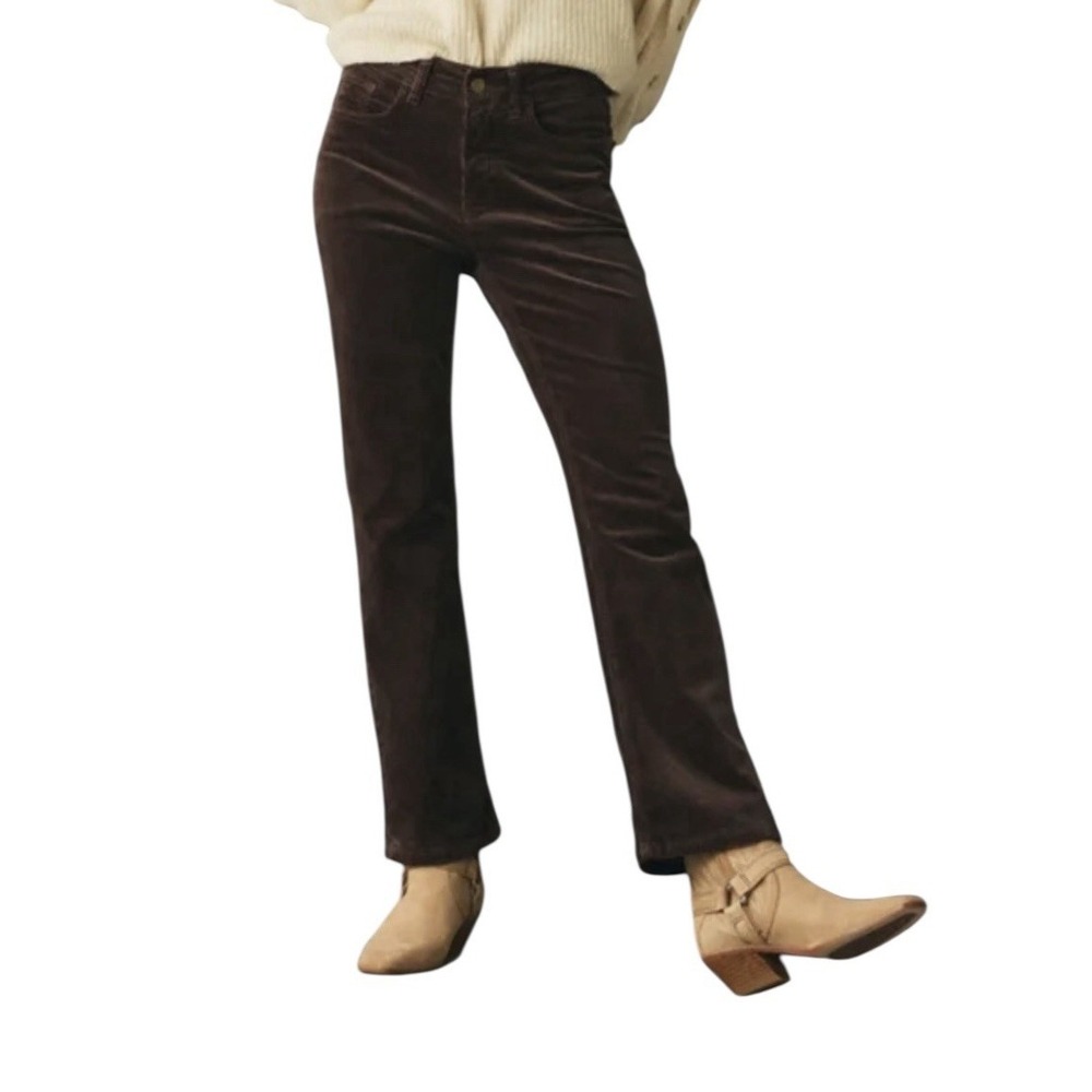 New Pilcro Anthropologie Corduroy Jeans Women Size‎ 33 Brown The YaYa High Rise